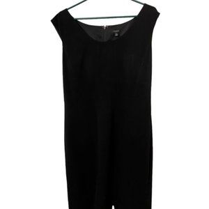 Ann Taylor Black Scoop Neck Sheath Dress - Size 14